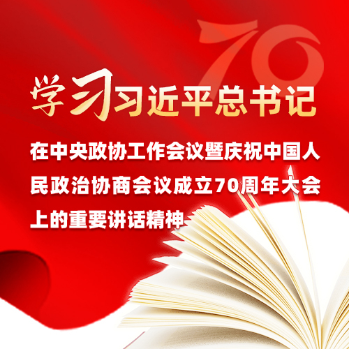 学习习近平总书记在中央政协工作会议暨庆祝中国人民政治协商会议成立70周年大会上的重要讲话精神