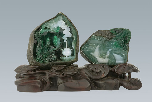 郭石林-08银奖-翡翠《心中有佛_春江水暖鸭先知》 郭石林-08银奖-翡翠《心中有佛_春江水暖鸭先知》