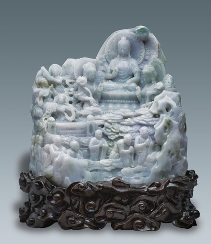 郭石林-09优秀奖-翡翠礼佛图 郭石林-09优秀奖-翡翠礼佛图