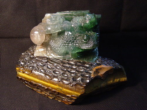 碧玺母子守业 碧玺母子守业