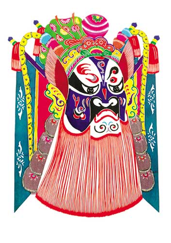 蔚县剪纸脸谱 蔚县剪纸脸谱