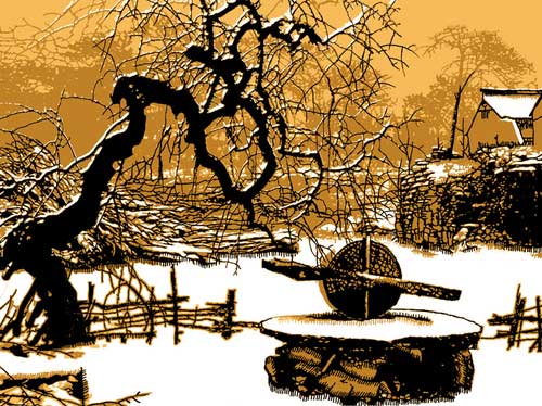 新写实主义剪纸——《瑞雪》 新写实主义剪纸——《瑞雪》