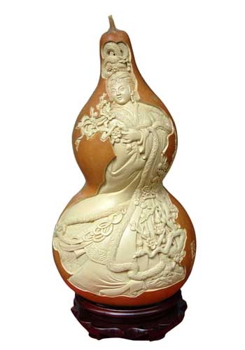 王晓东作品——雕刻葫芦“踏雪寻梅”