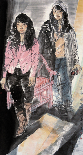 姐妹++180cm+96cm+2008年作品 姐妹++180cm+96cm+2008年作品