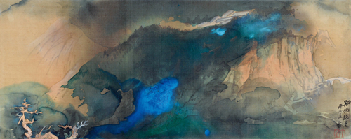 溪桥晚色 溪桥晚色