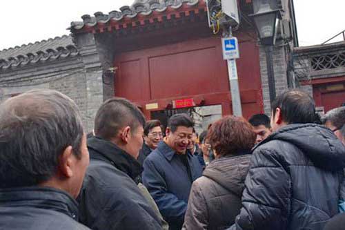 习近平现身南锣鼓巷2