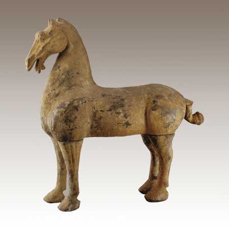 图2·汉代灰陶马