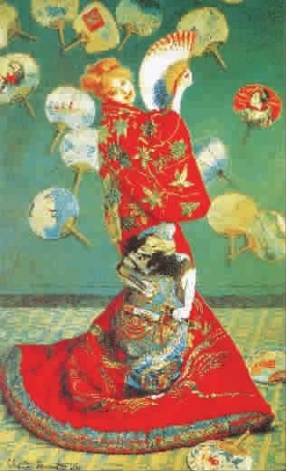 莫奈作品《穿和服的女子》图 TP