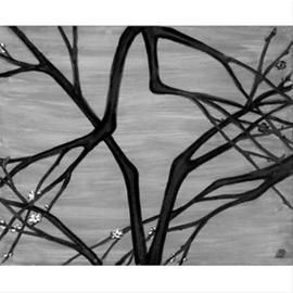 常玉《红梅与白梅》