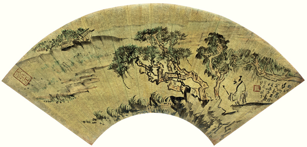 2、陆俨少  《曲江行吟图》2014北京匡时迎春拍卖 成交价35.6万元