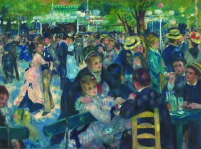 煎饼磨坊的舞会(布面油画) 131×175厘米 1876年 奥古斯特·雷诺阿 煎饼磨坊的舞会(布面油画) 131×175厘米 1876年 奥古斯特·雷诺阿