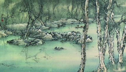 赵少昂 独钓寒江雪 赵少昂 独钓寒江雪