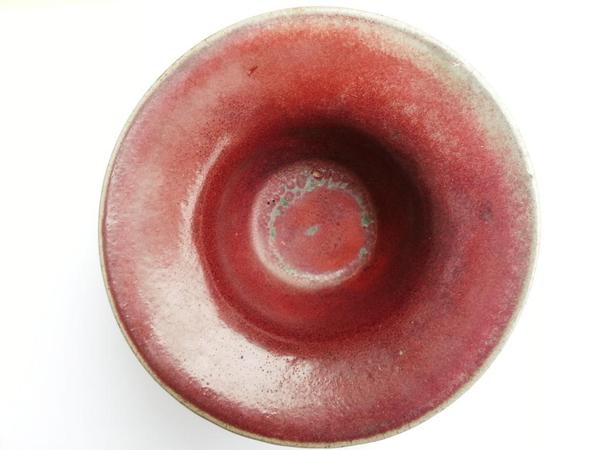 钧窑海棠红釉唾盂2 钧窑海棠红釉唾盂2