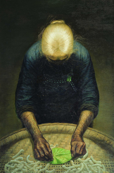 罗中立 春蚕 估价:RMB 18,000,000-22,000,000 罗中立 春蚕 估价:RMB 18,000,000-22,000,000