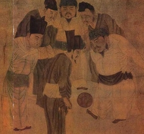 元钱选临摹宋太祖蹴鞠图 元钱选临摹宋太祖蹴鞠图