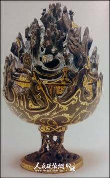 错金银博山炉 河北省博物馆 错金银博山炉 河北省博物馆