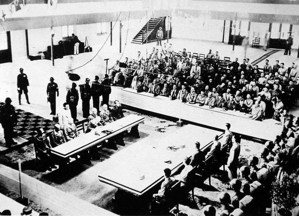 1945年9月9日上午，中国战区受降仪式在南京陆军总部大礼堂举行。