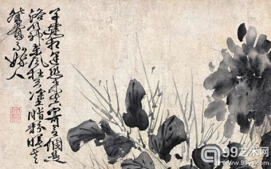 花卉册页之一 徐渭作 花卉册页之一 徐渭作