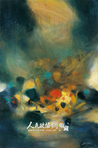 朱德群 《吸引》_副本 朱德群 《吸引》_副本