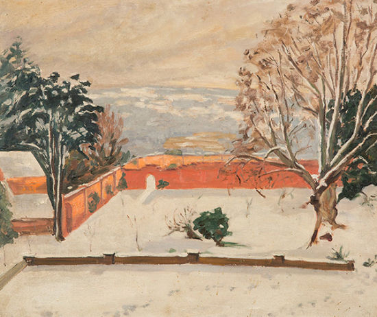 丘吉尔作品《大雪中的肯特郡原野》(The Weald of Kent under snow) 丘吉尔作品《大雪中的肯特郡原野》(The Weald of Kent under snow)