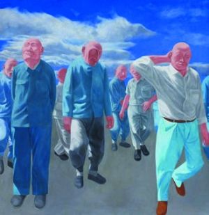 方力钧 《系列二(之四)》 成交价5948万港元  方力钧 《系列二(之四)》 成交价5948万港元