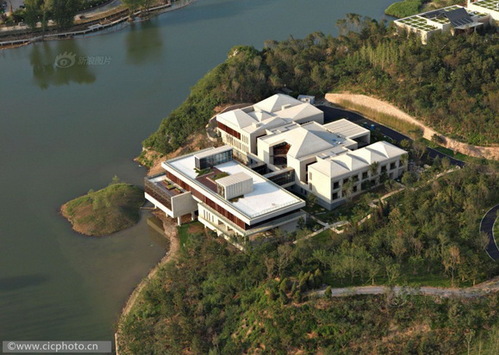 北京怀柔雁栖湖湖心岛APEC峰会贵宾别墅。