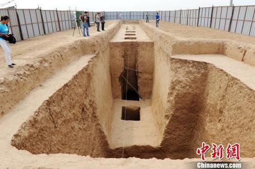 图为上官婉儿墓葬。记者张远摄