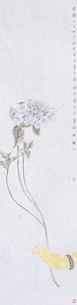 徐冬青《花冠》136X34CM 2012年 徐冬青《花冠》136X34CM 2012年