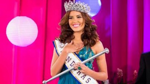 玛利亚在今年4月份获选为洪都拉斯小姐