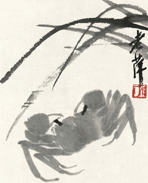齐白石《螃蟹》21×16.5cm 齐白石《螃蟹》21×16.5cm