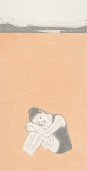 黄丹《岸》130×70cm 黄丹《岸》130×70cm