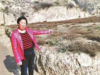 陈琴琴指认当初引发邻里矛盾的耕地 陈琴琴指认当初引发邻里矛盾的耕地