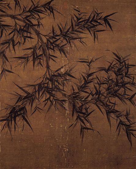 台北故宫博物院藏北宋文同《墨竹图》 台北故宫博物院藏北宋文同《墨竹图》