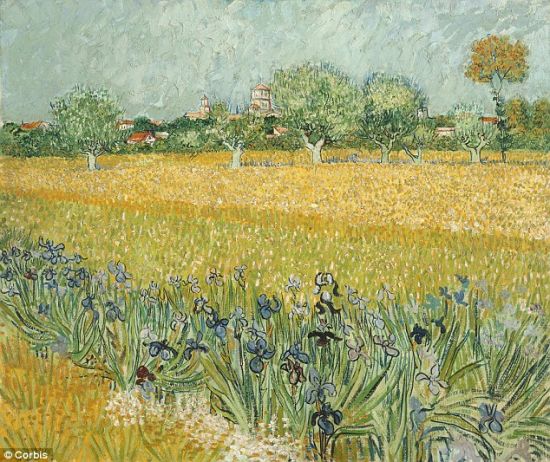 “患病”的梵高作品《鸢尾花盛开的原野》(Field with irises near Arles) “患病”的梵高作品《鸢尾花盛开的原野》(Field with irises near Arles)