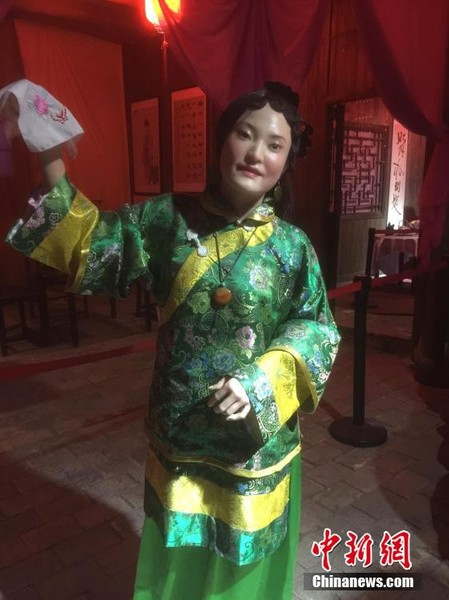 长沙一蜡像馆逼真还原古代青楼女子5