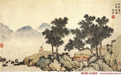 南博展出唐寅老师沈周的《落花诗意图》 南博展出唐寅老师沈周的《落花诗意图》