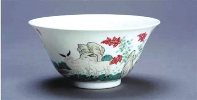 粉彩三阳开泰碗 粉彩三阳开泰碗