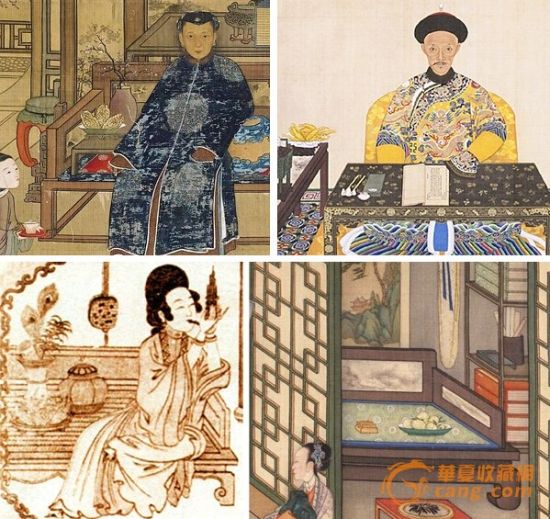 　置于罗汉床上的佛手与香橼