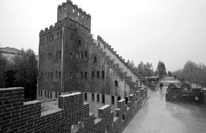 长城造型景观建筑 长城造型景观建筑