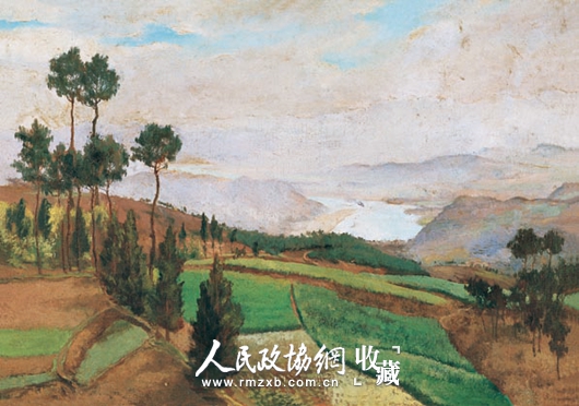 吴作人 《嘉陵江边》 布面油画 70×100 cm_副本 吴作人 《嘉陵江边》 布面油画 70×100 cm_副本