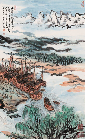 陆俨少 唐人诗意图 陆俨少 唐人诗意图