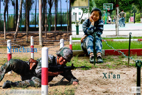 训练为我加油、拼搏有你笑容