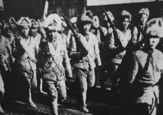 奔赴抗日前线的中国士兵 奔赴抗日前线的中国士兵