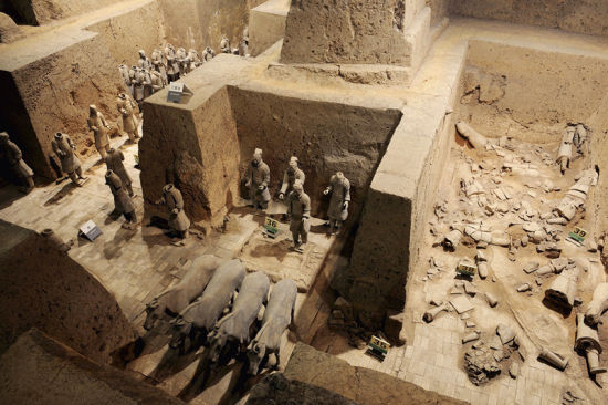 西安秦俑三号坑 西安秦俑三号坑