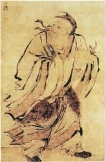 《东方朔偷桃图》明 吴伟 绢本水墨 纵1346厘米 横876厘米 美国马萨诸塞州美术馆藏 《东方朔偷桃图》明 吴伟 绢本水墨 纵1346厘米 横876厘米 美国马萨诸塞州美术馆藏