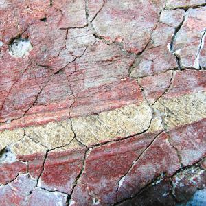 上图:石峁遗址出土的壁画残块 下图:壁画表面遗留涂抹痕迹据推测应该是毛笔一类的软工具留下的 图片由陕西省考古研究院提供 上图:石峁遗址出土的壁画残块 下图:壁画表面遗留涂抹痕迹据推测应该是毛笔一类的软工具留下的 图片由陕西省考古研究院提供