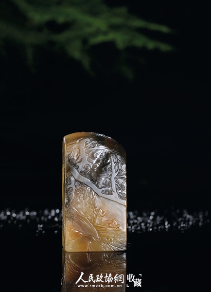 林清卿作?田黄石秋江送归图薄意扁章++福建东南2015春拍_副本 林清卿作?田黄石秋江送归图薄意扁章++福建东南2015春拍_副本