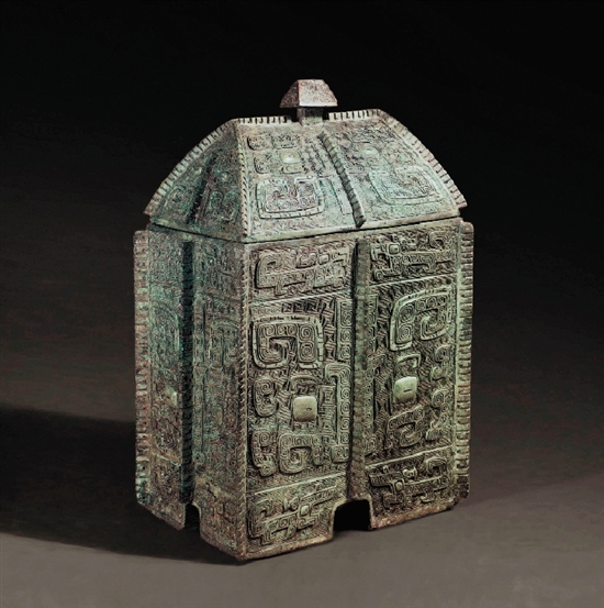 青铜方彝 商代 高25.4 cm 青铜方彝 商代 高25.4 cm