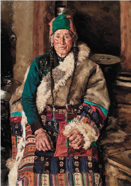 杨飞云 冬日盛装 130×90cm 2015年 杨飞云 冬日盛装 130×90cm 2015年