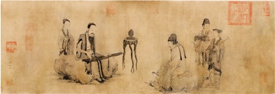 伯牙鼓琴图 伯牙鼓琴图